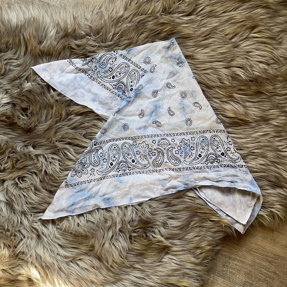 Bandana (face mask) - bleached out, tie•dye